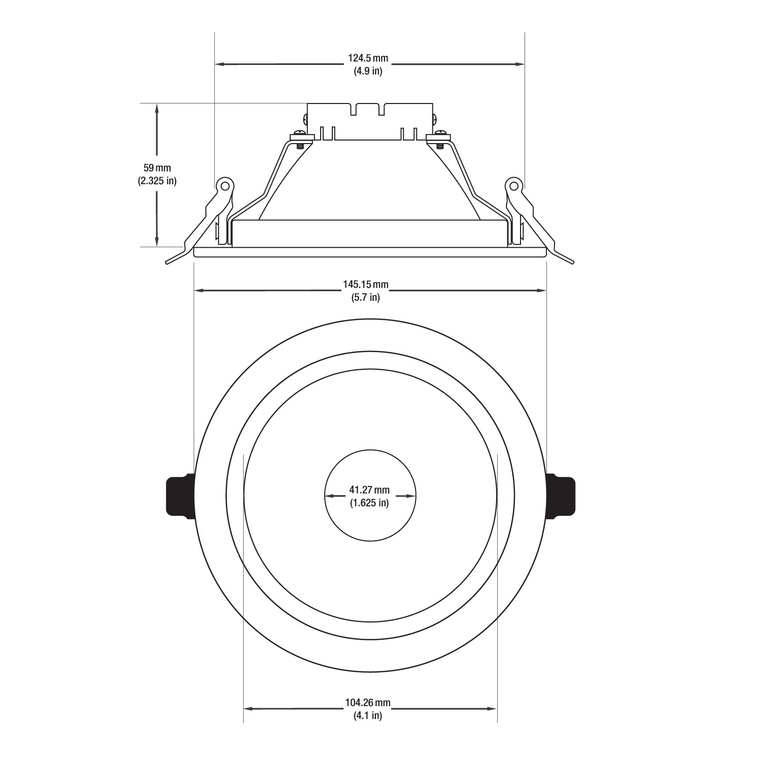 VBD-MTR-17C Low Voltage IC Rated Recessed Light Trim