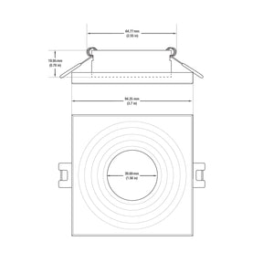 VBD-MTR-1C Low Voltage IC Rated Recessed Light Trim