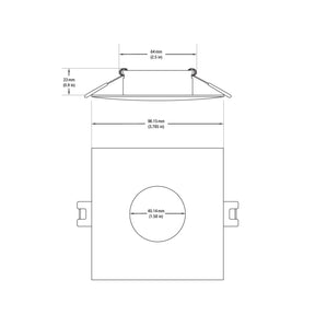 VBD-MTR-12C Low Voltage IC Rated Recessed Light Trim
