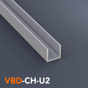 VBD-CH-U2 5/8inch Aluminum U Channel