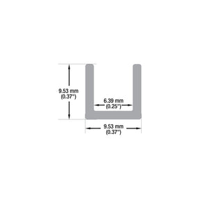 VBD-CH-U1 3/8inch Aluminum U Channel