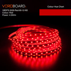 VBDFS-3528-xxxx-60-12-NS 480Lm/m(146Lm/ft) 4.5W/m(1.5W/ft) CCT(2.7K, 3K, 3.5K, 4K, 5K, Yellow, Red, Blue)
