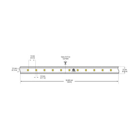 VBDFS-2835-XXXX-60-120-WP Waterproof LED Strip, 656Lm/m (200Lm/ft) 6.4W/m(2W/ft) CCT(3K, 6K)