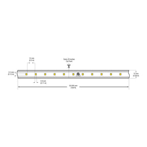 VBDFS-2835-XXXX-60-120-WP Waterproof LED Strip, 656Lm/m (200Lm/ft) 6.4W/m(2W/ft) CCT(3K, 6K)