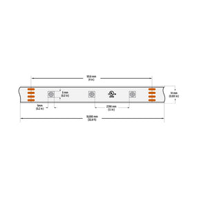 VBDFS-5050-RGB-30-12-WP Color Changing LED Strip, 7.2W/m(2.2W/ft) RGB
