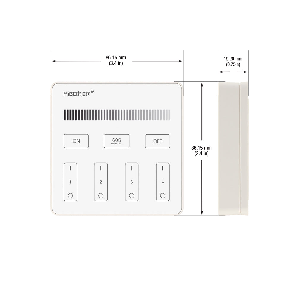 VBD-MI-B1 Smart Touch Panel Remote Controller Single Color
