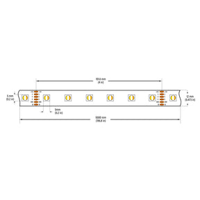 VBDFS-5050-WRGBWW-60-24-NS Color Changing LED Strip, 18W/m(5.5W/ft) WRGBWW
