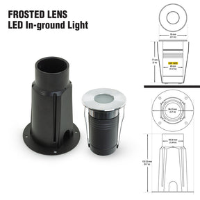 VBD-B2WDR0157A 2 inch Outdoor Round Recessed LED In-ground Light