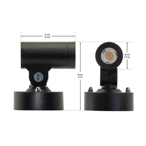 VBD-B3ZA0156 Black LED Outdoor Landscaping wall light/ Spotlight, veroboard