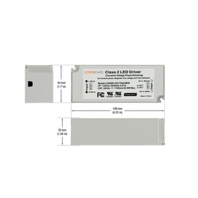 LD040D-VA17024-M30 Triac dimmable Constant Voltage LED Driver, 24V 40W, veroboard 