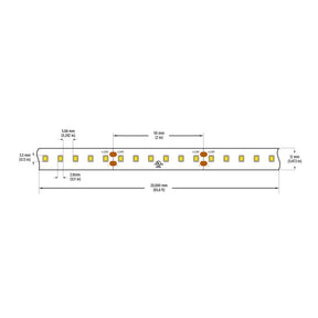 VBDFS-L2835-xxxx-120-24-NS 980Lm/m(298Lm/ft) 10W/m(3W/ft) CCT(2.7K, 3K, 3.5K, 4K, 5K, 6K)