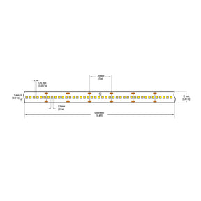 VBDFS-2835-xxxx-240-24-NS 5280Lm/m(1609Lm/ft) 28.8W/m(9W/ft) CCT(2.7K, 3K, 3.5K, 4K, 5K, 6K)