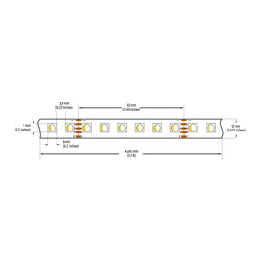 VBDCFS-5050-RGB3.2K-96-24-NS Color Changing LED Strip, 18W/m(5.5W/ft) RGBW(3.2K)