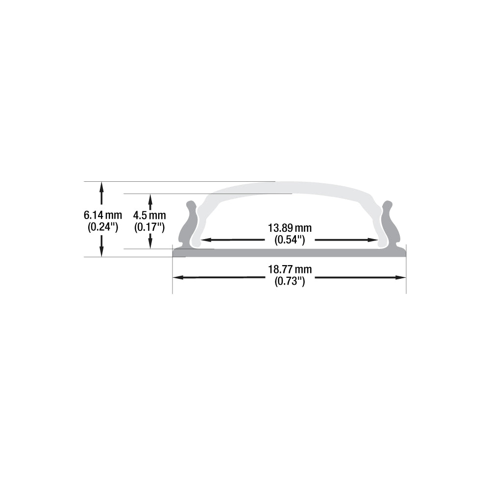 VBD-CH-B1 Bendable Thin Aluminum Channel