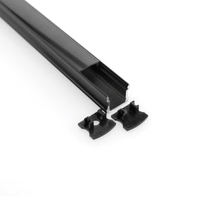 VBD-CH-S4B Black LED Aluminum Channel