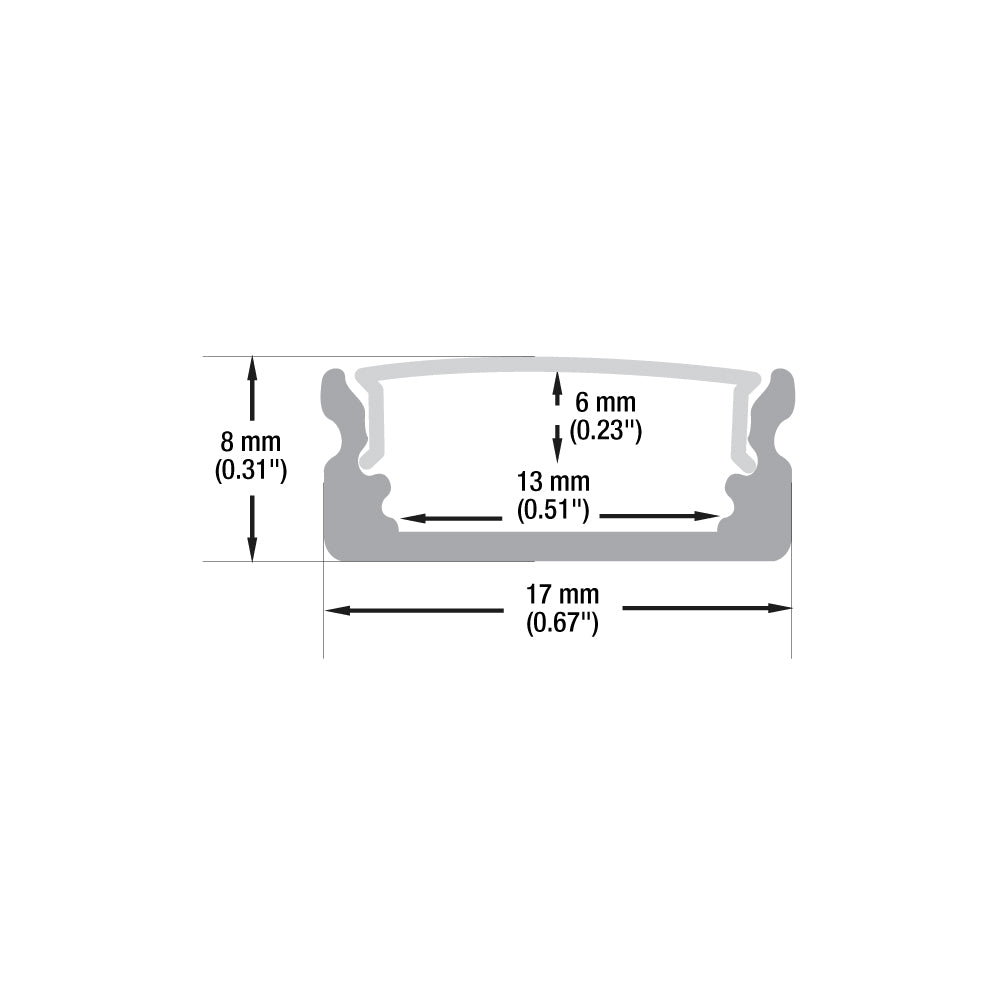 VBD-CH-S5 Low Profile LED Aluminum Channel