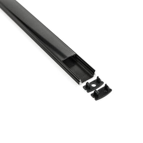 VBD-CH-S5B Black Low Profile LED Aluminum Channel
