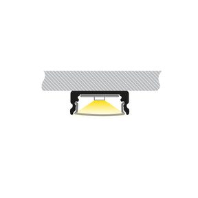 VBD-CH-S5B Black Low Profile LED Aluminum Channel