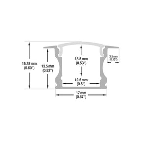 VBD-CH-RF1 Recessed LED Aluminum Channel