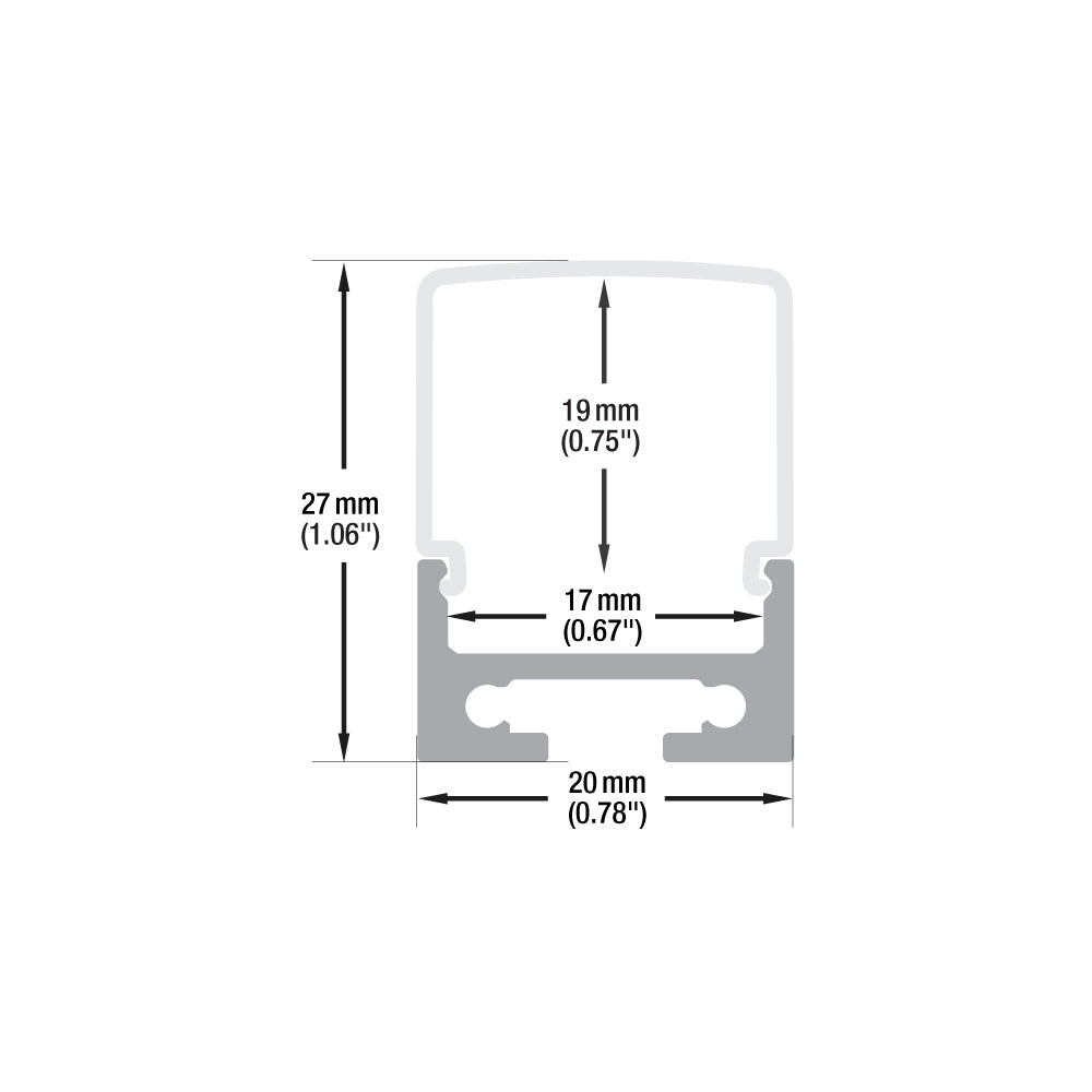VBD-CH-RF3 LED Aluminum Channel
