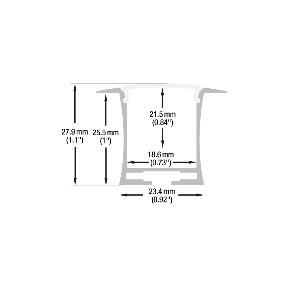 VBD-CH-RF4 LED Aluminum Channel