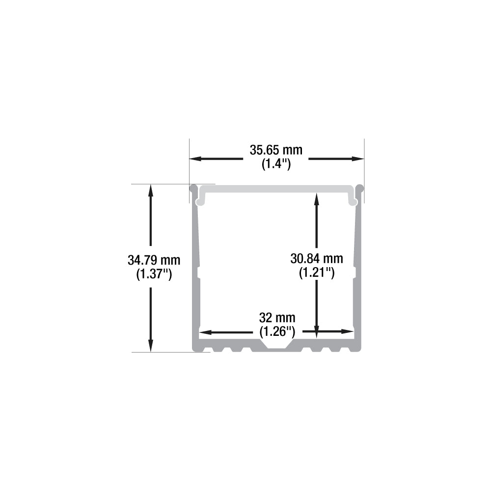 VBD-CH-RF5 LED Aluminum Channel