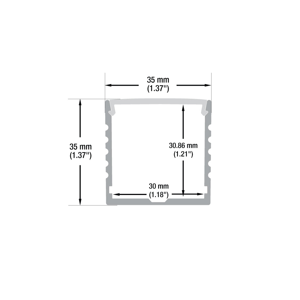 VBD-CH-RF5 LED Aluminum Channel