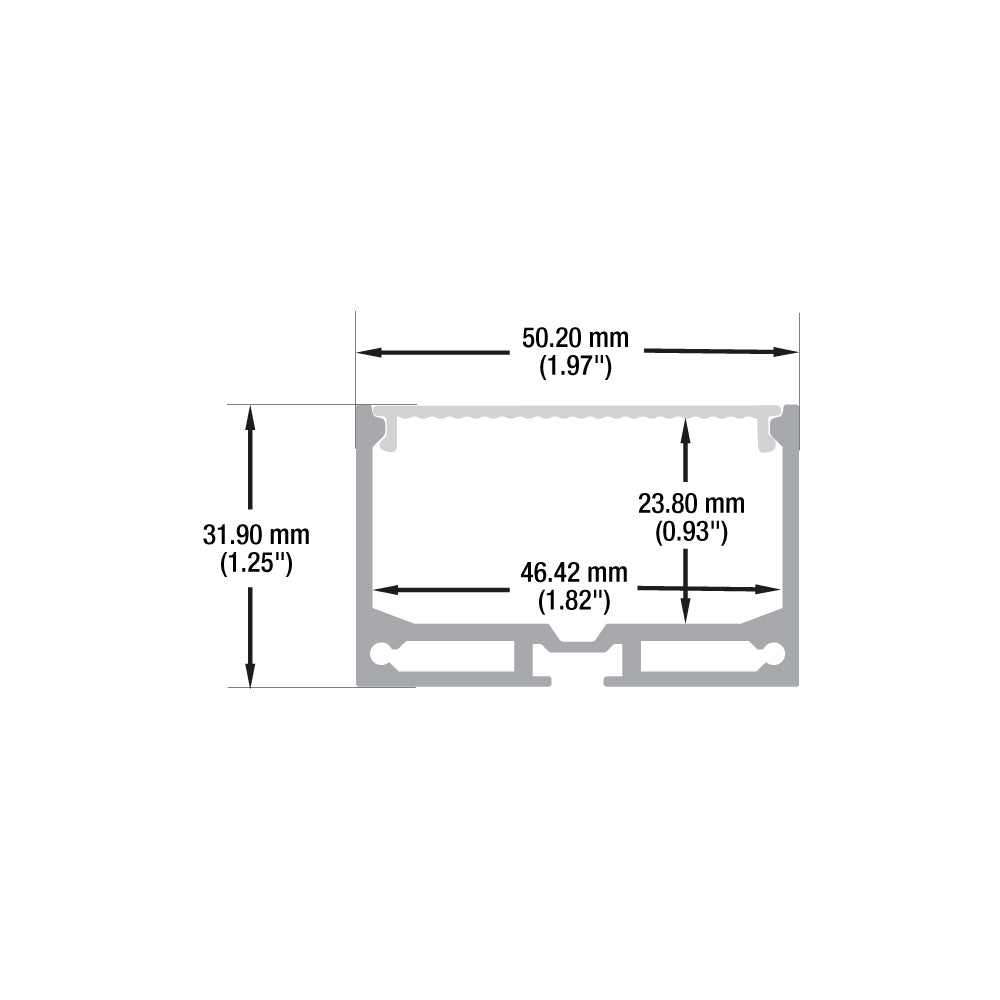 VBD-CH-RF6 LED Aluminum Channel