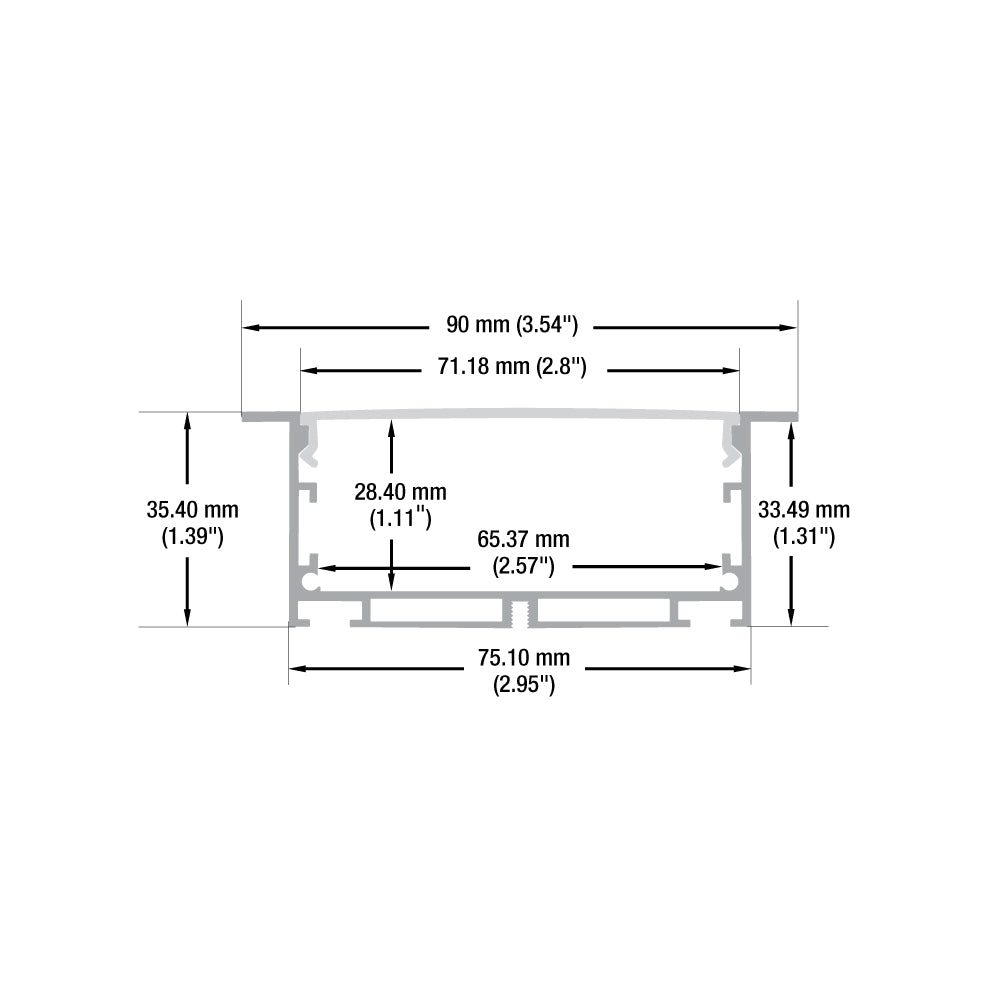 VBD-CH-RF7 LED Aluminum Channel