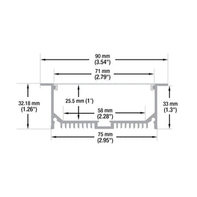 VBD-CH-RF7 LED Aluminum Channel