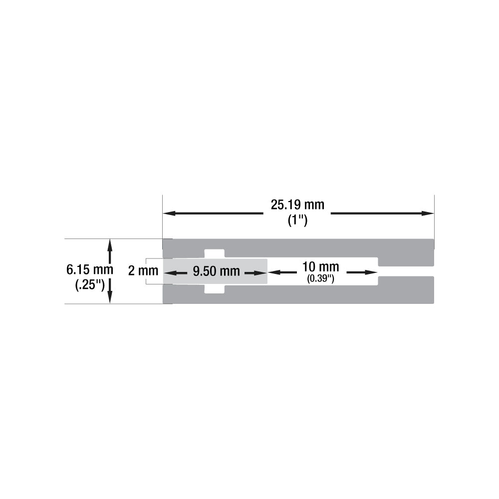 VBD-CH-RF9 Flush Mount LED Aluminum Channel
