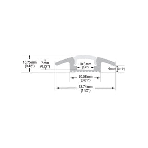 VBD-CH-W2 Multi Floor Transition LED Aluminum Channel