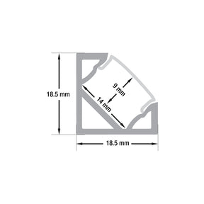 VBD-CH-C2 Corner Mount LED Aluminum Channel