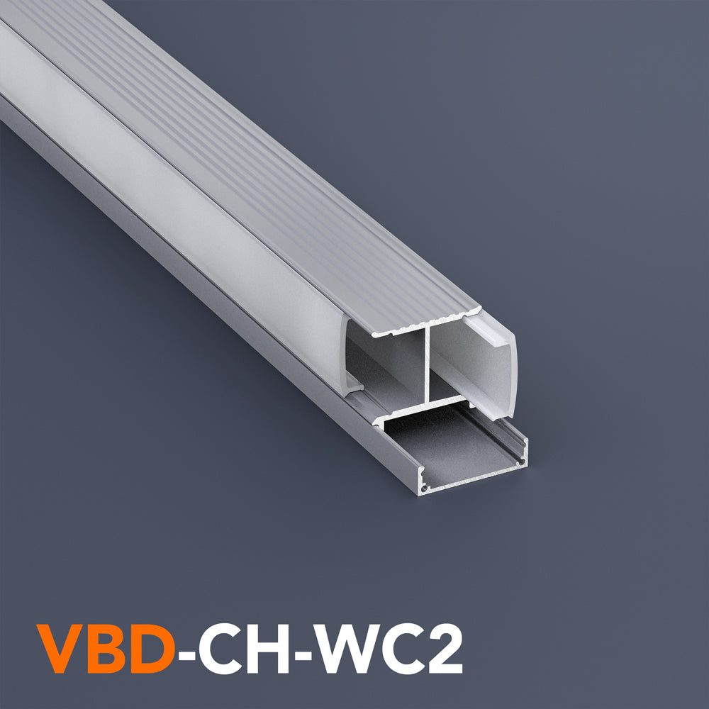 VBD-CH-WC2 Up-Down LED Wall Mount Aluminum Channel