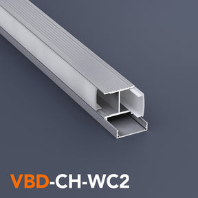 VBD-CH-WC2 Up-Down LED Wall Mount Aluminum Channel