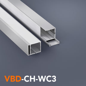 VBD-CH-WC3 Side-Mount LED Aluminum Channel 2Meters(78.7in)