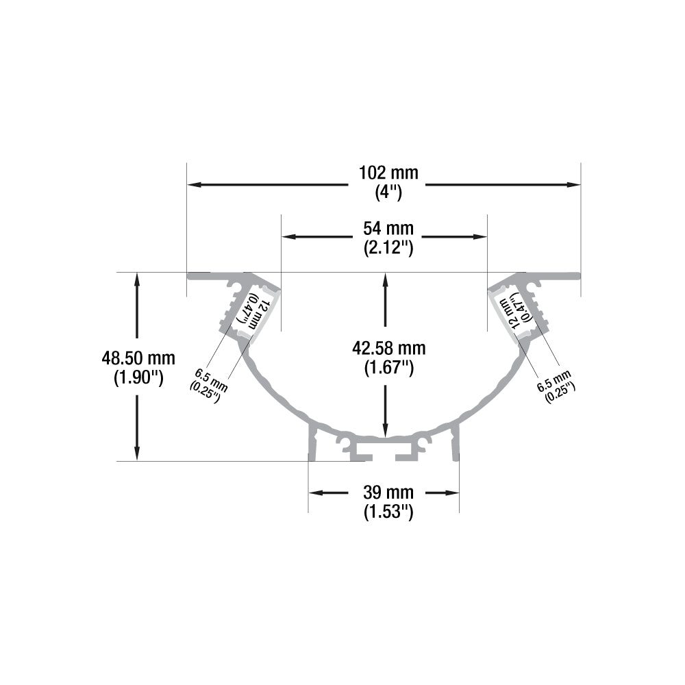 VBD-CH-WC5 LED Aluminum Channel