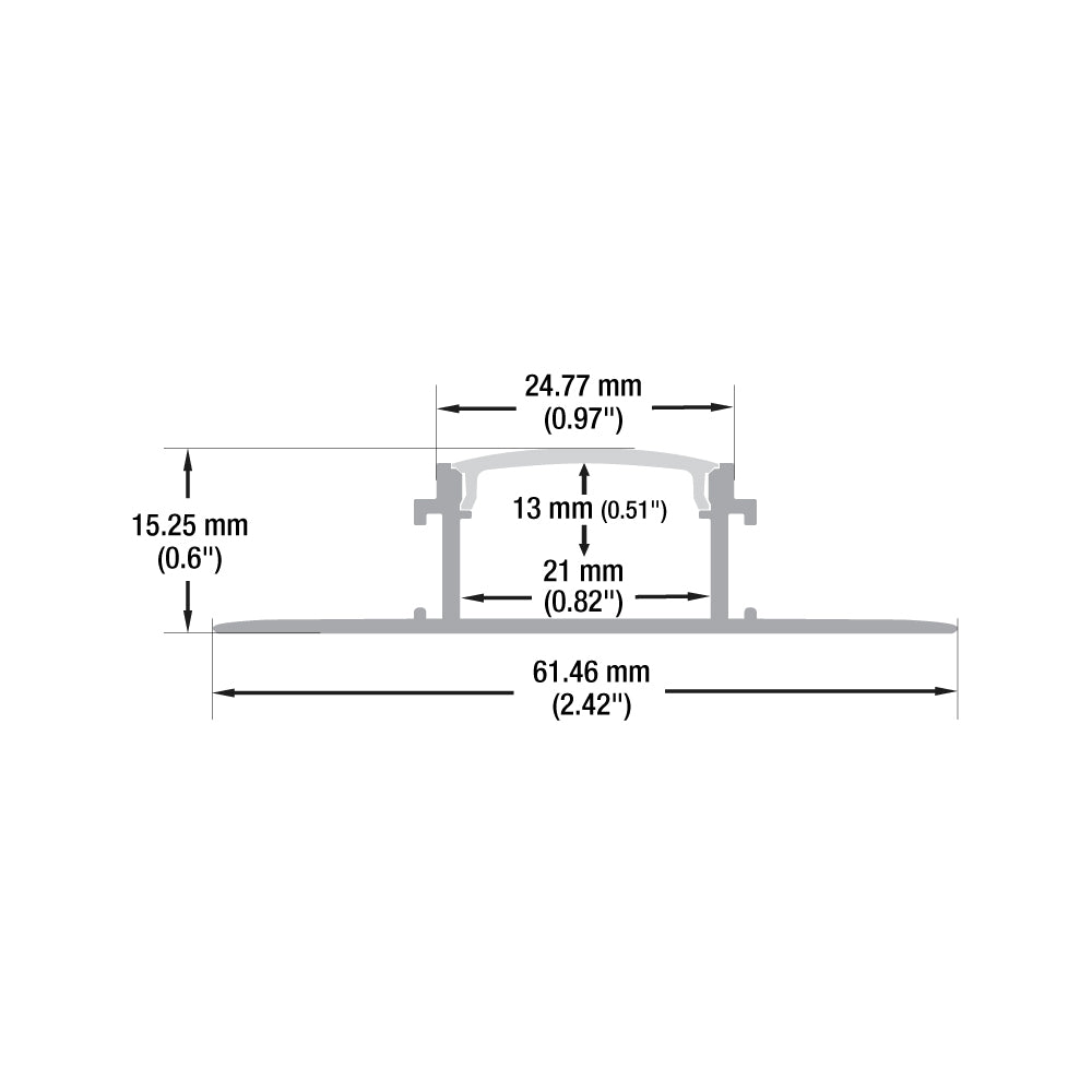 VBD-CH-D1 Drywall(Plaster-In) LED Aluminum Channel