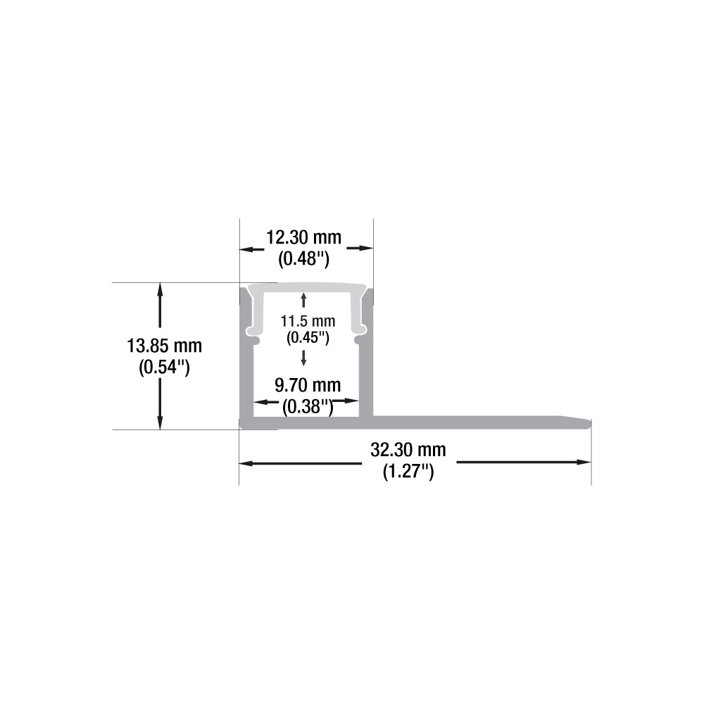 VBD-CH-D4 Drywall(Plaster-In) LED Aluminum Channel