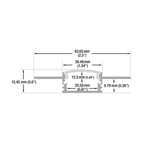 VBD-CH-D5 Drywall(Plaster-In) LED Aluminum Channel