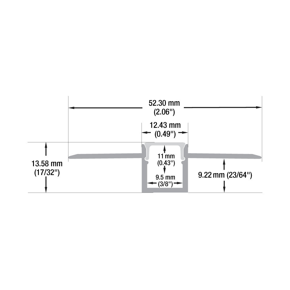 VBD-CH-D6 Drywall(Plaster-In) LED Aluminum Channel