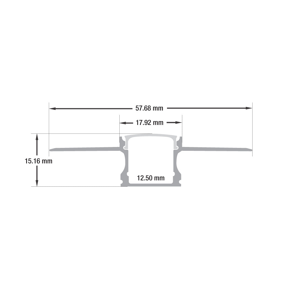 VBD-CH-D7 Drywall(Plaster-In) Aluminum Channel 2.4Meters(94.4in) and 3Meters(118in), Veroboard