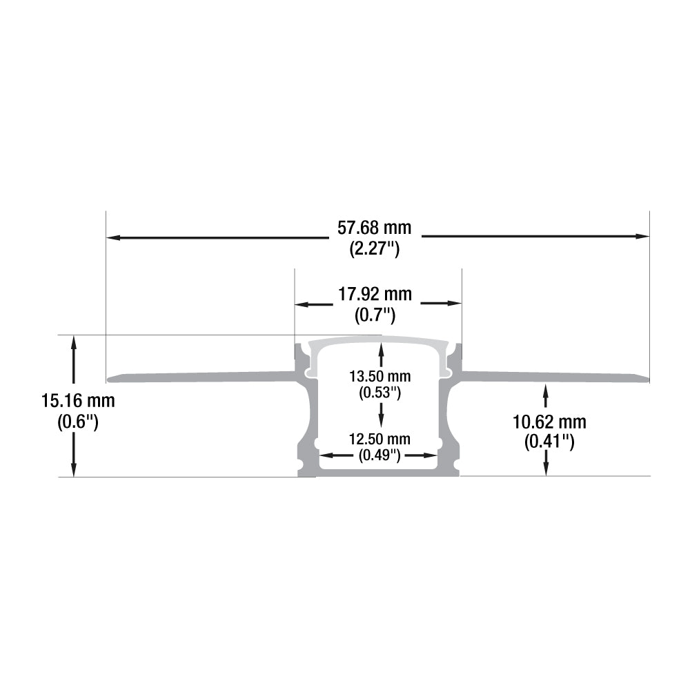 VBD-CH-D7 Drywall(Plaster-In) LED Aluminum Channel