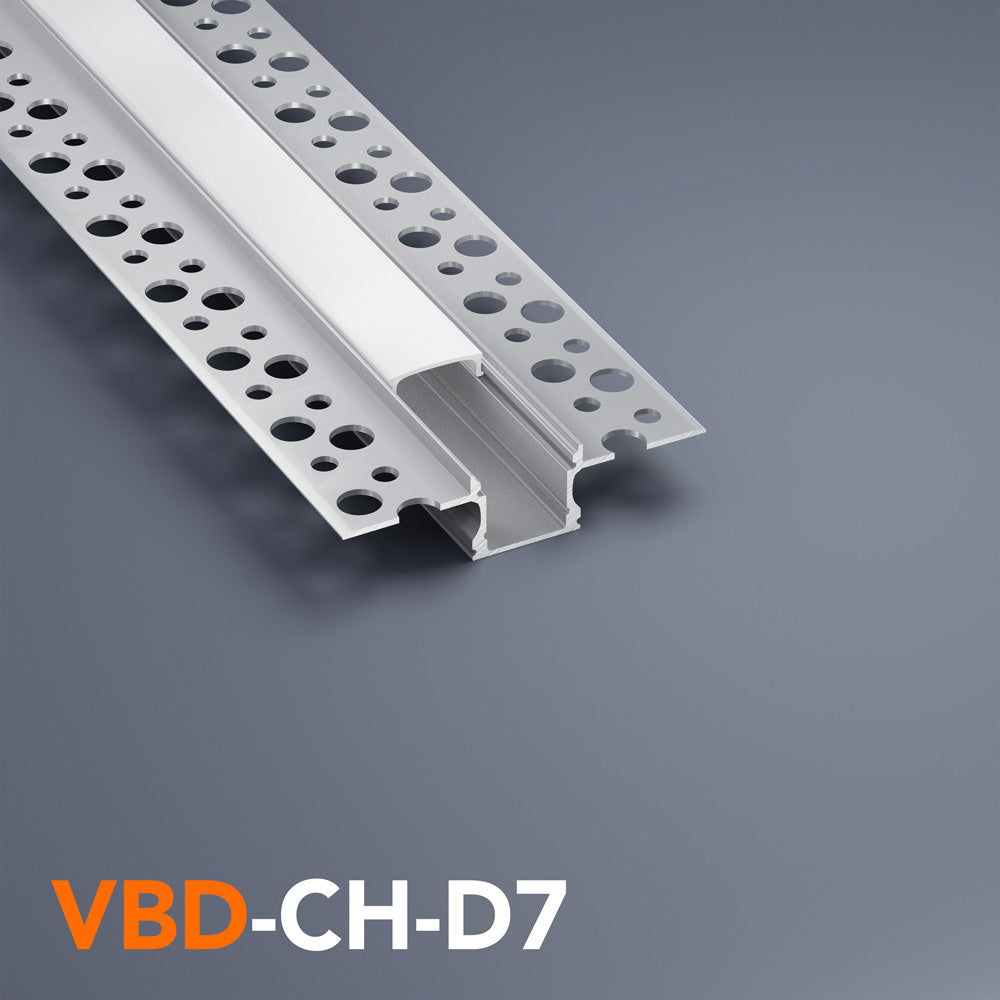 VBD-CH-D7 Drywall(Plaster-In) Aluminum Channel 2.4Meters(94.4in) and 3Meters(118in), Veroboard