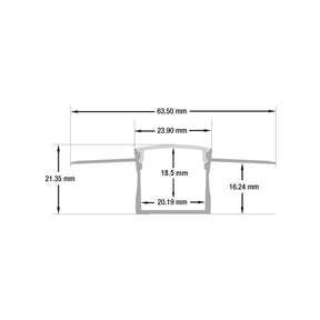 VBD-CH-D8 Drywall(Plaster-In) LED Aluminum Channel