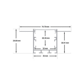 VBD-CH-D9 Drywall(Plaster-In) LED Aluminum Channel