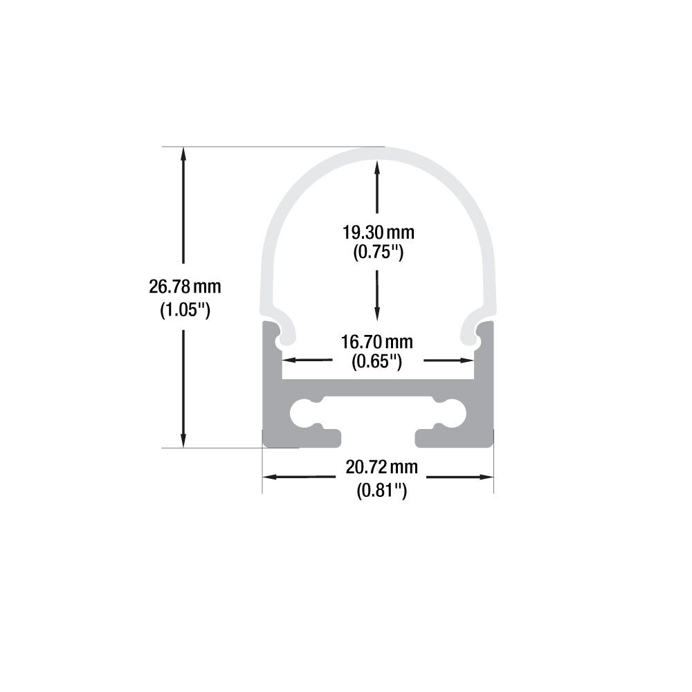 VBD-CH-R1 LED Aluminum Channel