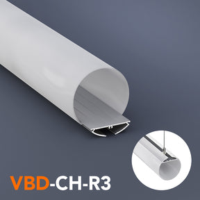 VBD-CH-R3 Round 60mm(2.36in) Diameter Diffuser LED Channel