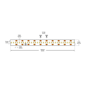 VBDFS-3014-xxxx-240-12-NS 2880Lm/m(873Lm/ft) 22W/m(7W/ft) CCT(2.7K, 3K, 3.5K, 4K, 5K) Gold PCB