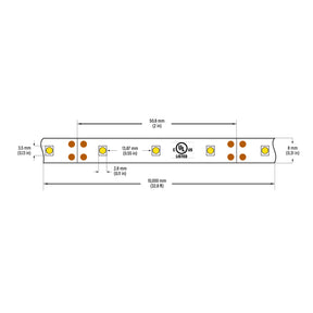 VBDFS-3528-xxxx-60-12-NS 480Lm/m(146Lm/ft) 4.5W/m(1.5W/ft) CCT(2.7K, 3K, 3.5K, 4K, 5K, Yellow, Red, Blue)